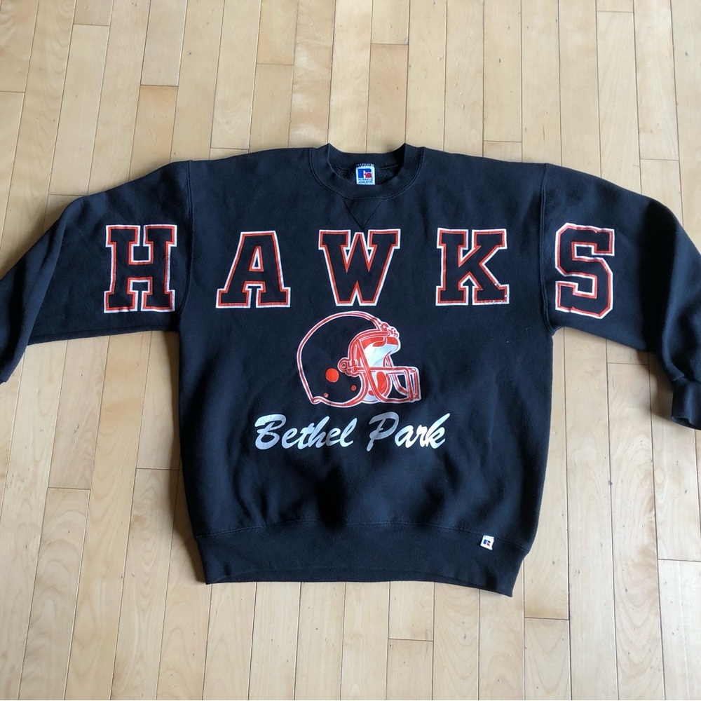 Vintage Hawk’s spell  out crewneck